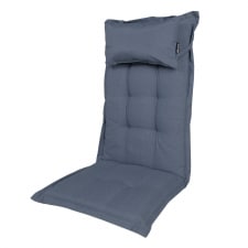 tuinkussen hoge rug inclusief hoofdkussen panama safier blue