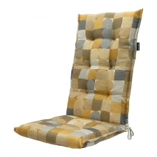 tuinkussen hoge rug jacky mosterd (waterafstotend)