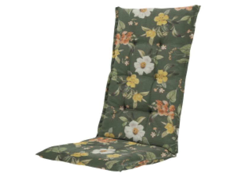 Tuinkussen hoge rug Julliete green (waterafstotend)