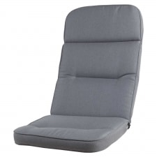 tuinkussen hoge rug kreta ribera anthracite (waterafstotend)
