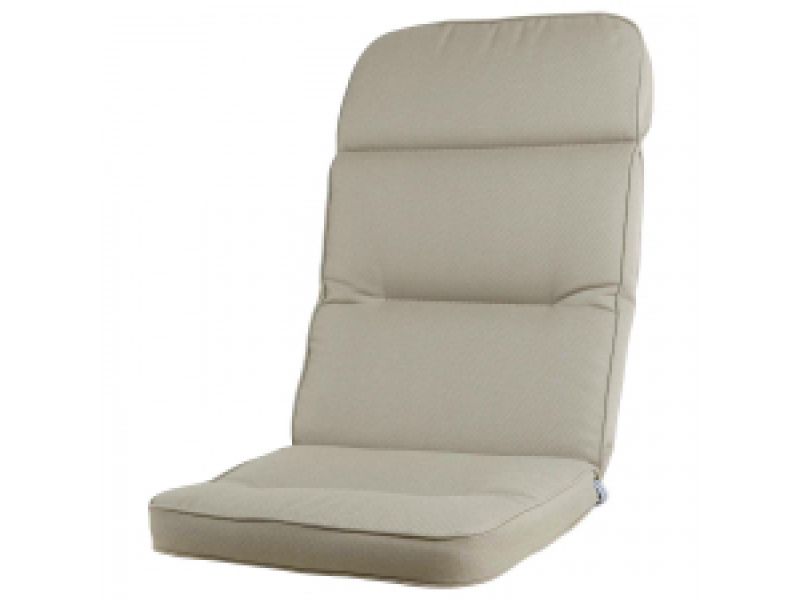 Tuinkussen hoge rug kreta Ribera naturel (waterafstotend)