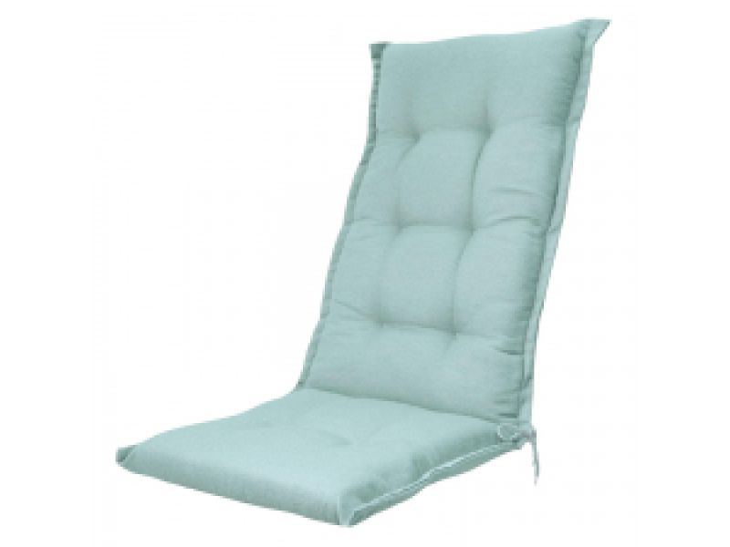 Tuinkussen hoge rug Napels azure (waterafstotend)