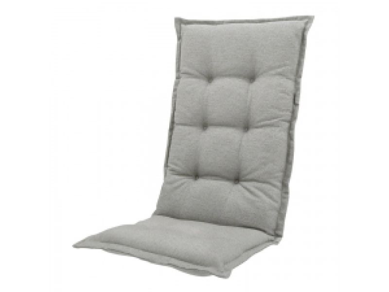 Tuinkussen hoge rug Napels grey (waterafstotend)