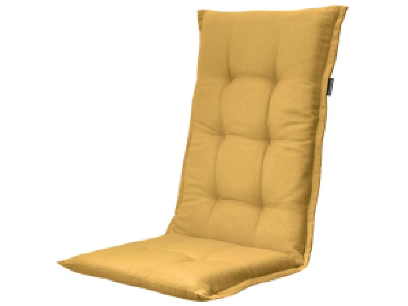 Tuinkussen hoge rug Napels mustard (waterafstotend)