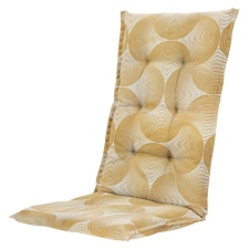 tuinkussen hoge rug napels rondo mustard (waterafstotend)