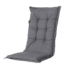 tuinkussen hoge rug oxford grey (waterafstotend)