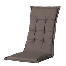tuinkussen hoge rug oxford taupe (waterafstotend)