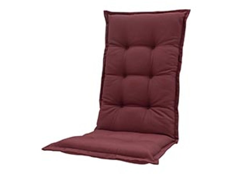 Tuinkussen hoge rug Panama bordeaux