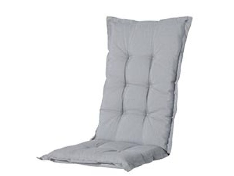 Tuinkussen hoge rug Panama light grey