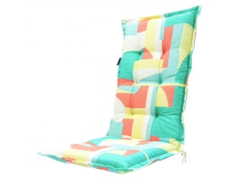 Tuinkussen hoge rug Patch pastel