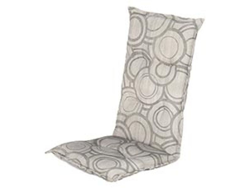 Tuinkussen hoge rug Puck grey
