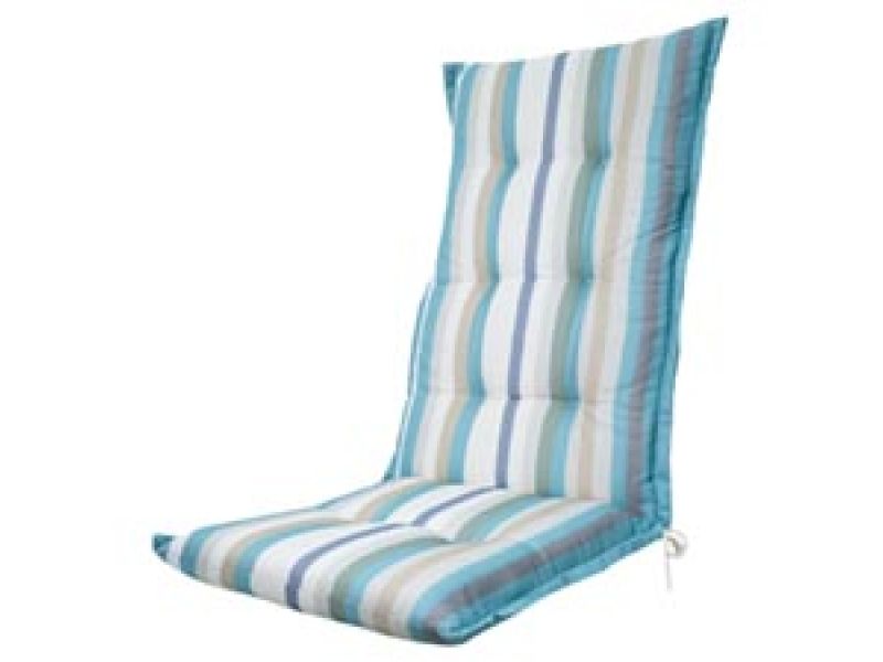 Tuinkussen hoge rug Righe azure