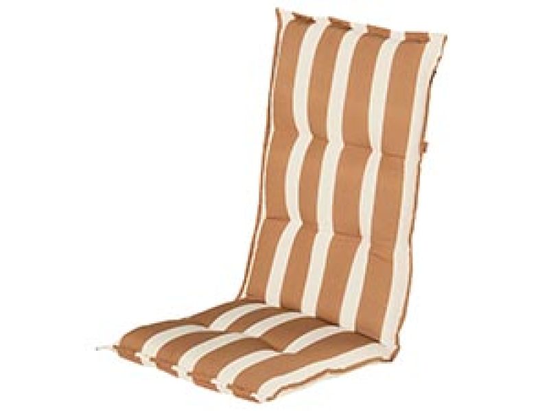 Tuinkussen hoge rug Roma caramel