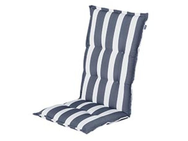 Tuinkussen hoge rug Roma Graphite blue