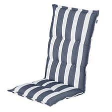 tuinkussen hoge rug roma graphite blue