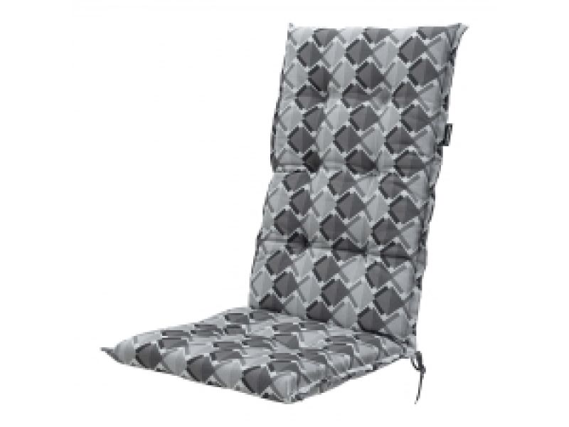 Tuinkussen hoge rug Siem grey