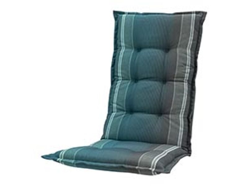 Tuinkussen hoge rug Stef sea blue