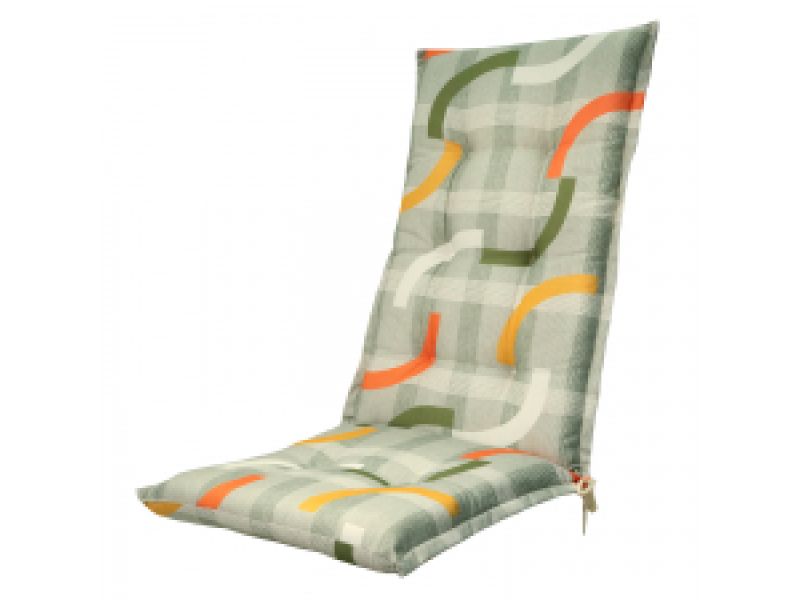 Tuinkussen hoge rug Tess orange