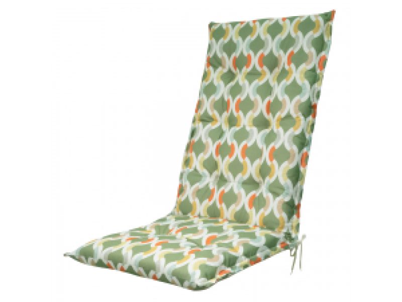 Tuinkussen hoge rug Trivia green (waterafstotend)