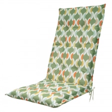 tuinkussen hoge rug trivia green (waterafstotend)
