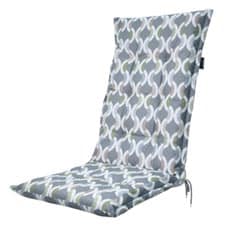 tuinkussen hoge rug trivia grey (waterafstotend)