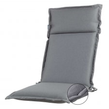 tuinkussen hoge rug turin ribera anthracite (waterafstotend en afritsbaar)