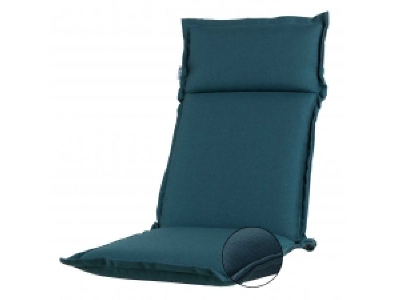 Tuinkussen hoge rug turin Ribera petrol (waterafstotend en afritsbaar)