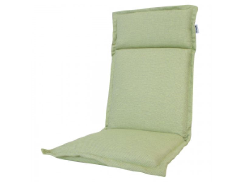 Tuinkussen hoge rug turin Ribera twist green (waterafstotend en afritsbaar)