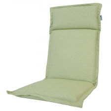 tuinkussen hoge rug turin ribera twist green (waterafstotend en afritsbaar)