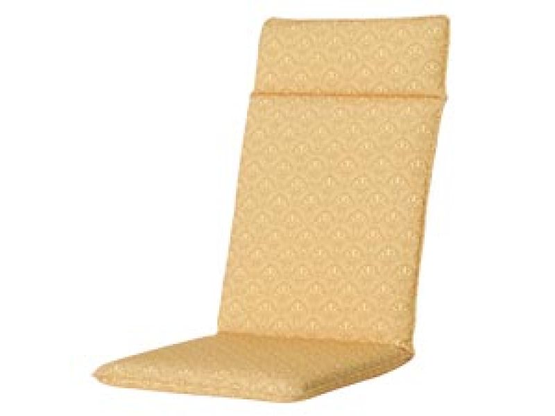 Tuinkussen hoge rug universal Botanic yellow (waterafstotend)
