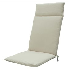 tuinkussen hoge rug universal canvas eco beige (waterafstotend)