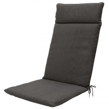 tuinkussen hoge rug universal canvas eco dark grey (waterafstotend)