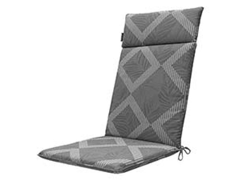 Tuinkussen hoge rug universal Demi grey (waterafstotend)