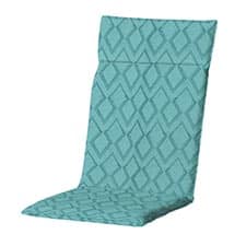 tuinkussen hoge rug universal graphic sea blue (waterafstotend)