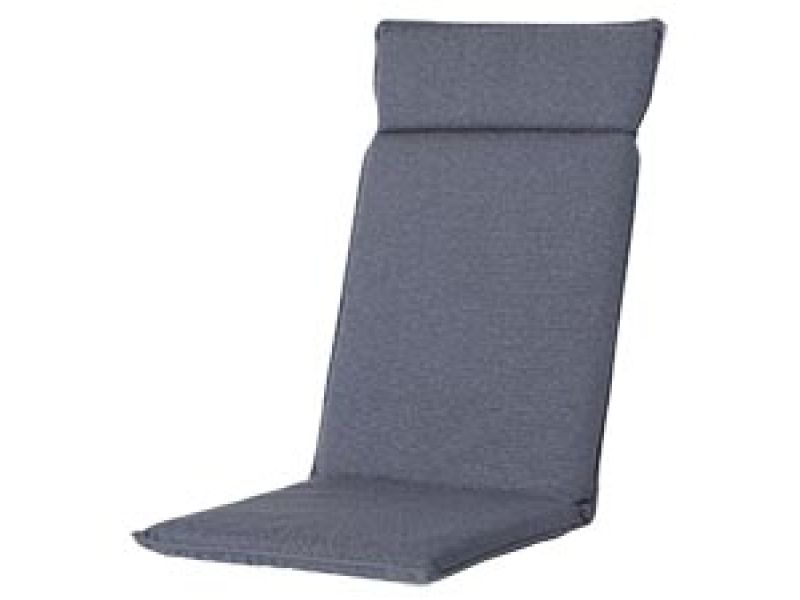 Tuinkussen hoge rug universal Manchester denim grey (waterafstotend)