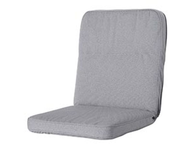 Tuinkussen lage rug excellent Manchester light grey (waterafstotend)