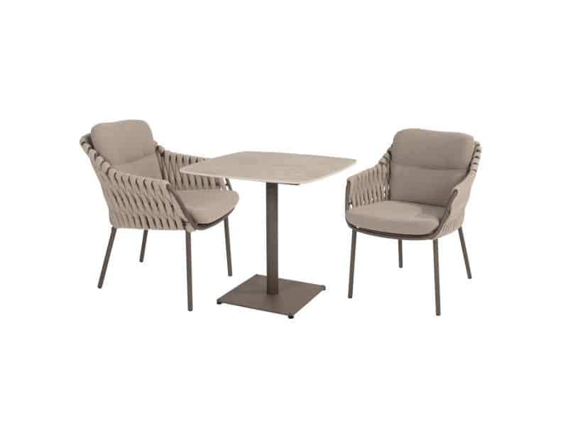 Vermont Montera bistro dining tuinset 3 delig keramiek terre 4 Seasons Outdoor