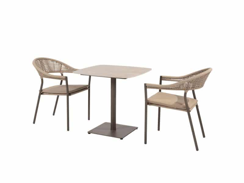 Vermont Sienna bistro dining tuinset 3 delig keramiek terre Taste 4SO
