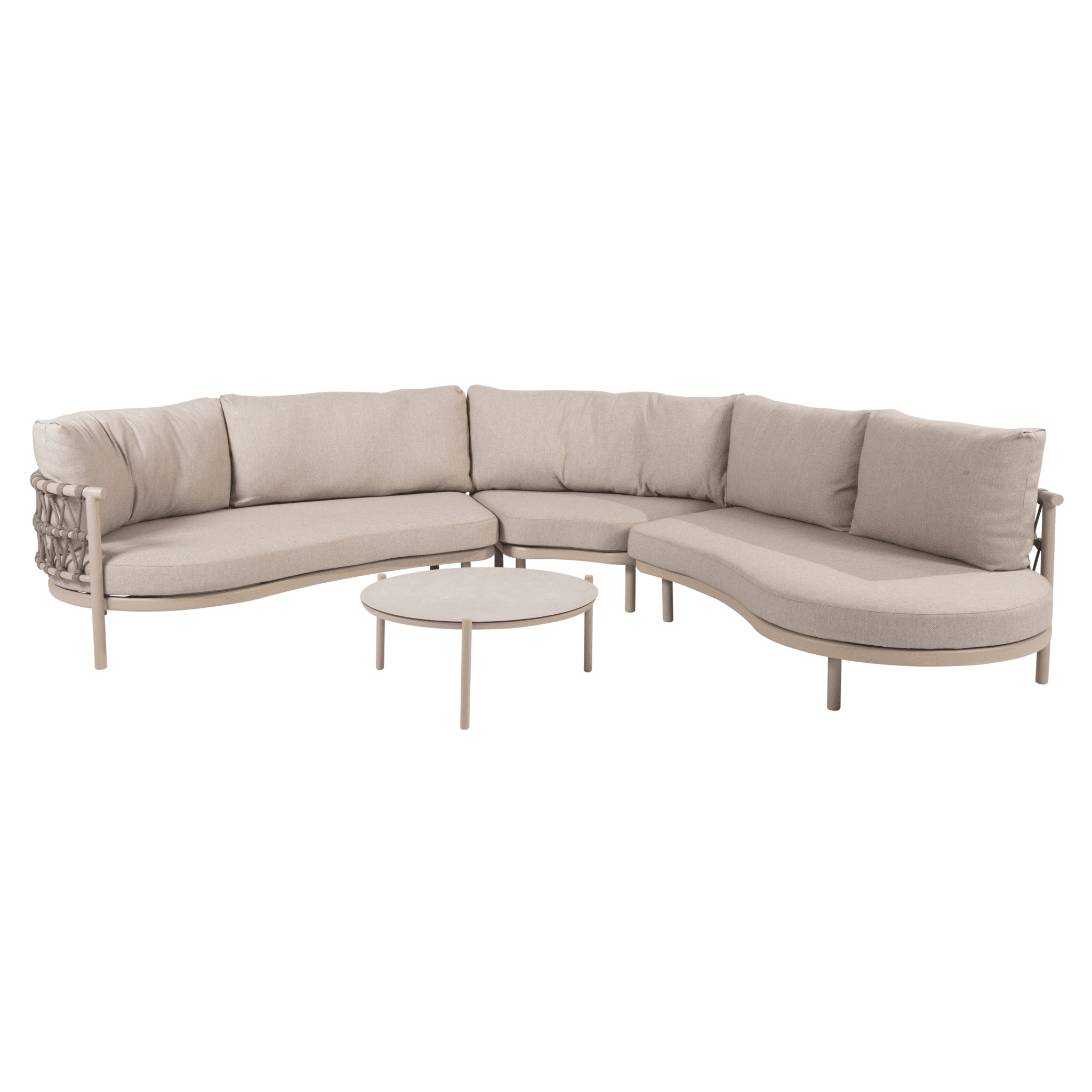 vic piacenza modulaire hoek loungeset 4 delig keramiek latte taste 4so