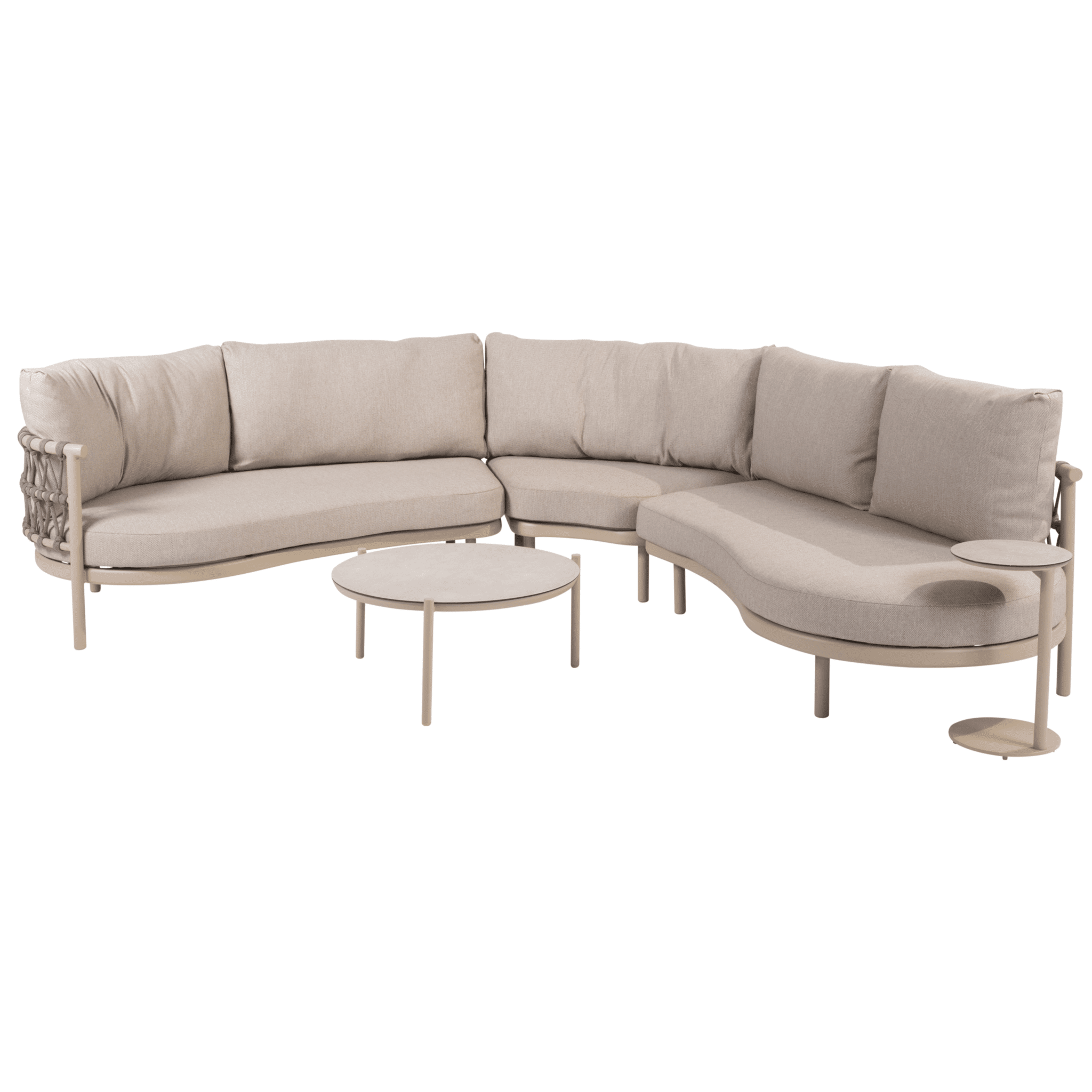 vic piacenza modulaire hoek loungeset 5 delig keramiek latte taste 4so