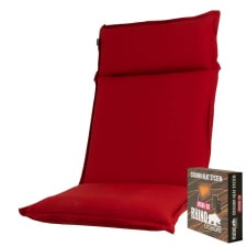 warmtekussen hoge rug havana red (afritsbaar)