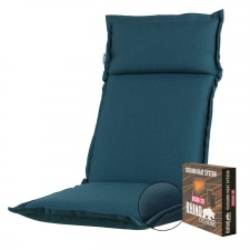 warmtekussen hoge rug turin ribera petrol (waterafstotend en afritsbaar)