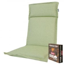 warmtekussen hoge rug turin ribera twist green (waterafstotend en afritsbaar)