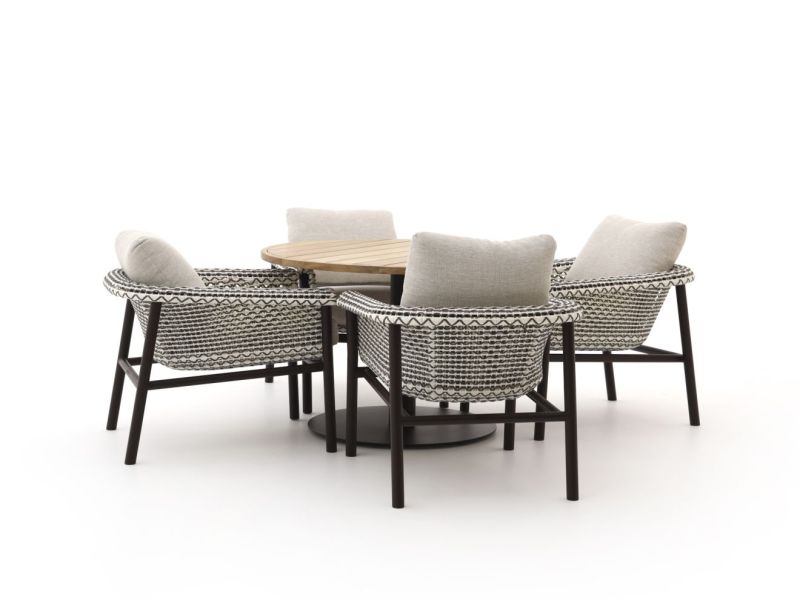 Zavelli Cuore ø 120cm dining tuinset 5-delig - Laagste prijsgarantie!