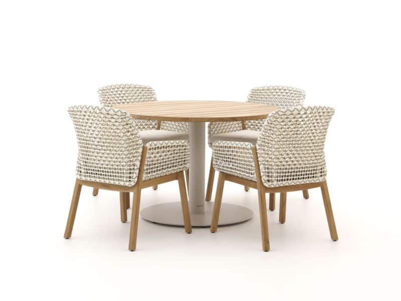 Zavelli Juntos/Cuore ø120cm dining tuinset 5-delig - Laagste prijsgarantie!