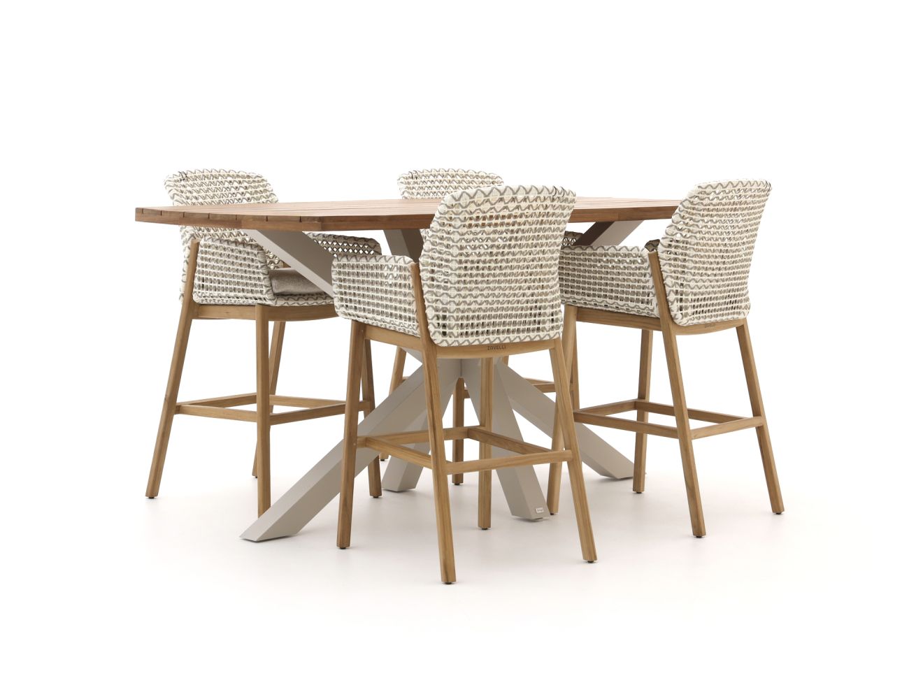 zavelli juntos/deens ovaal 220cm barset 7 delig laagste prijsgarantie!