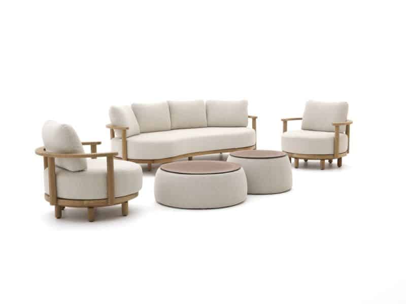 Zavelli Soffice stoel-bank loungeset 7-delig draaibaar 5-zits - Laagste prijsgarantie!