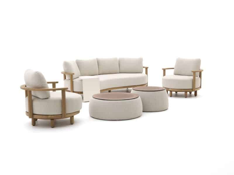 Zavelli Soffice stoel-bank loungeset 8-delig draaibaar 5-zits - Laagste prijsgarantie!