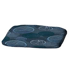 zitkussen 46x48cm circle blue