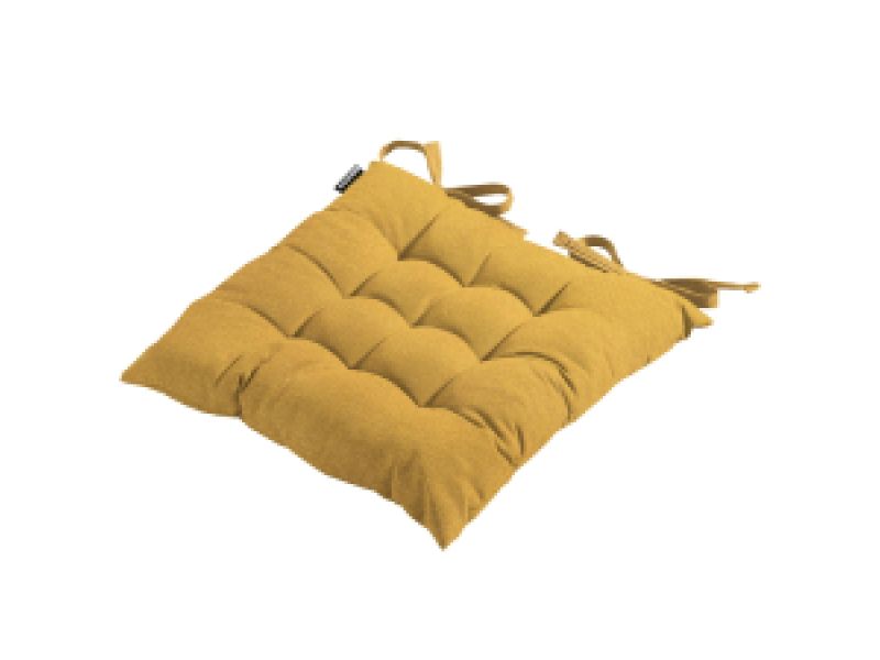 Zitkussen Toscane 46x46cm Napels mustard (waterafstotend)